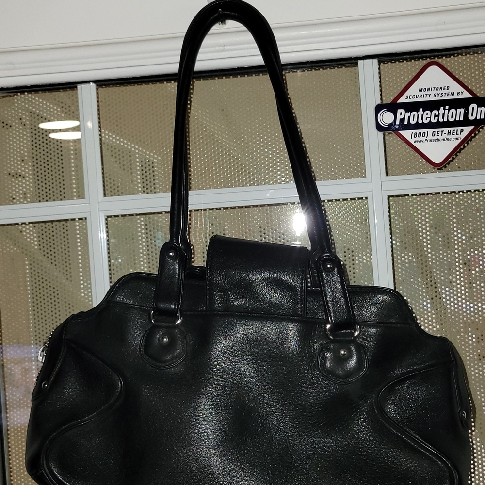Cole Haan Black Leather Shoulder Bag - Picture 4 of 10